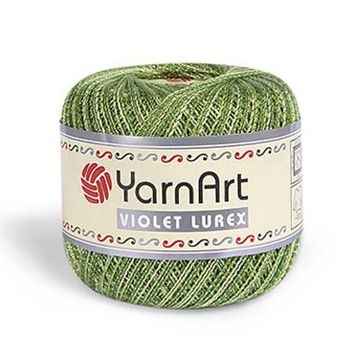 Цена за 6 мотков пряжи Violet Lurex