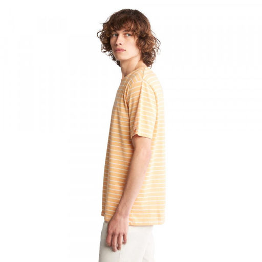 Мужская футболка Timberland SS Timberchill Stripe Tee оранжевая  фото 4