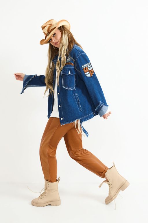 Куртка AVE RARA 1034 индиго  фото 4