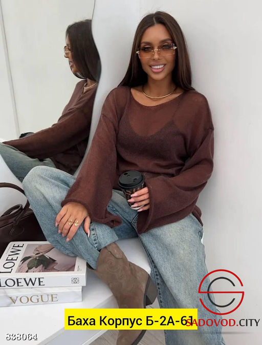 Лонгслив женский прозрачный - Bruno фото 2