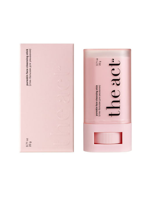 Стик-бальзам для умывания (pureskin face cleansing stick), 20г, розовый