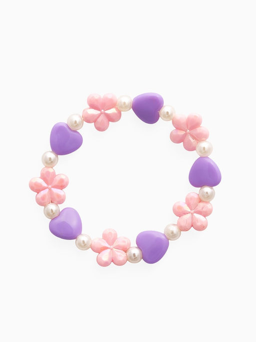 Цена за 2 шт. Набор детский Выбражулька «Ромашки с бабочкой», 2 предмета: бусы, браслет, МИКС