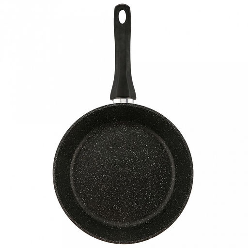 Сковорода с тефлоновым покрытием д24см "СмоРодина", h5,3см, s0,36-0,4см, ручка из термостойкого пластика (Россия) Подходит для всех видов плит, включая индукционную.