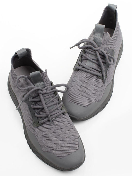 03-1000-4 GREY Кроссовки-носки мужские Снокеры (эластичный текстиль) - Фабричный китай фото 11