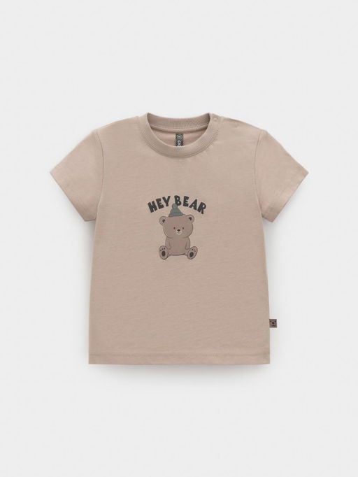 КР 302775/темно-бежевый к648 фуфайка (футболка) д/мал яс