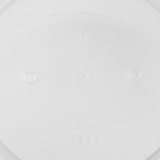 Цена за 2 шт. Горшок для орхидей с поддоном, 2 л, пластиковый, прозрачный