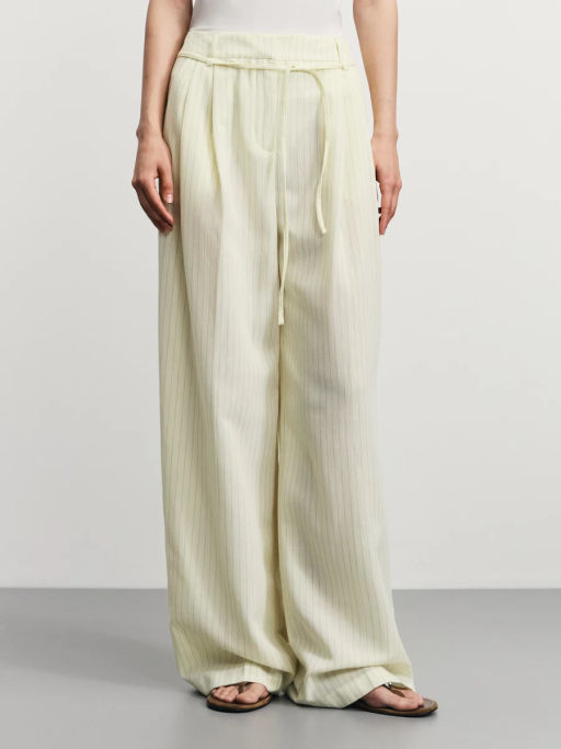 Прямые брюки со шнурком / Zarina фото 3