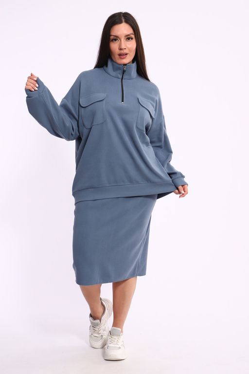 Женский костюм с юбкой 31930 - Натали фото 3