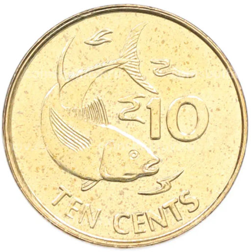 Монета 10 центов 2012 года Сейшелы