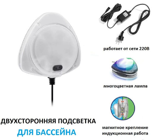 Светодиодная подсветка для бассейна на магните Intex  фото 2