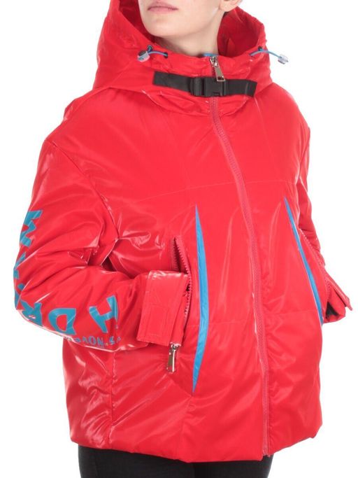 D004 RED Куртка демисезонная женская (100 гр. синтепон)