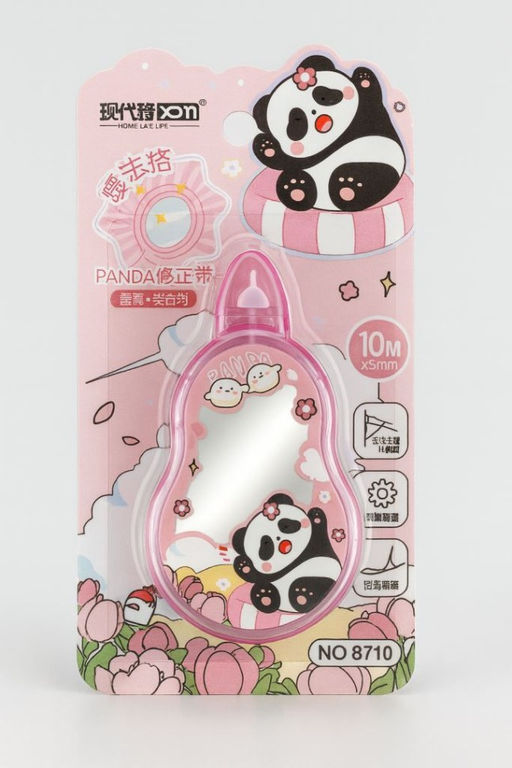 Корректор "Panda with a flower", 10м*5мм, pink