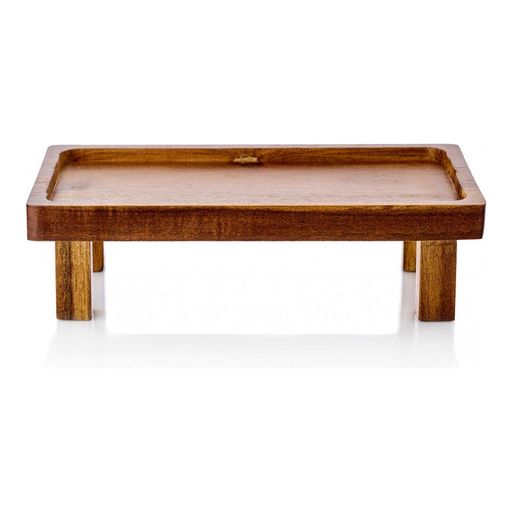 Столик-поднос деревянный сервировочный Walmer Safari 25x14 см, цвет темное дерево  фото 2