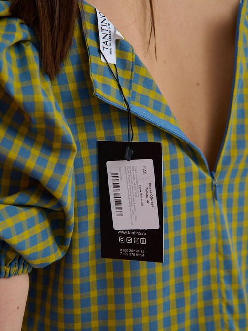 Платье с рукавами-буфами OD-789-4