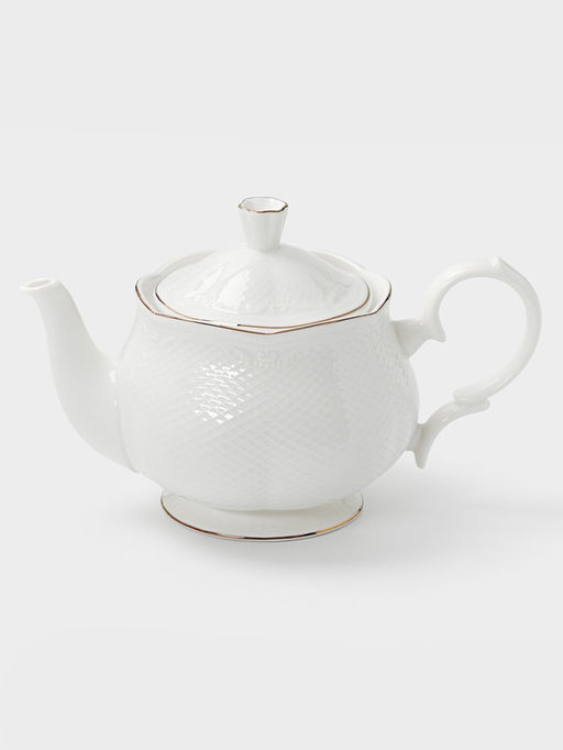 Чайник заварочный WY Empire, 1 л, фарфор, белый