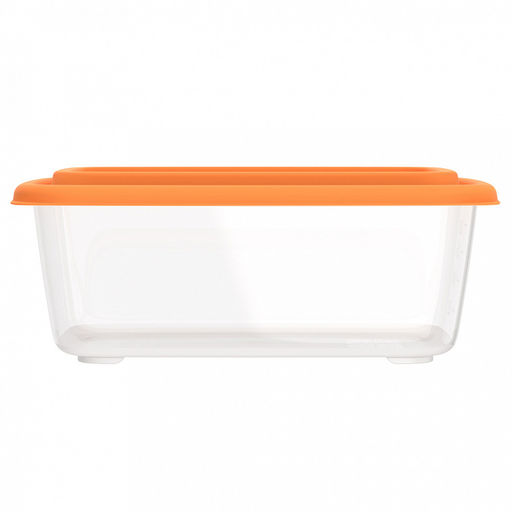 Контейнер для продуктов "Гурман" 1,1л, 19,4х13,1х7,5см, полипропилен, подходит для СВЧ и заморозки (Россия)