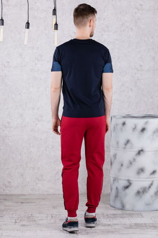 брюки спортивные 
 3.MM117B-бордовый - Iron man фото 5