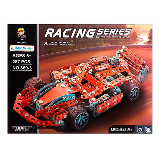 Конструктор металлический Машина. Гонка, 287 деталей - Simaland фото 5