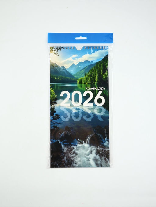 Календарь на ригеле «Природа 2026» 16.5×34 см