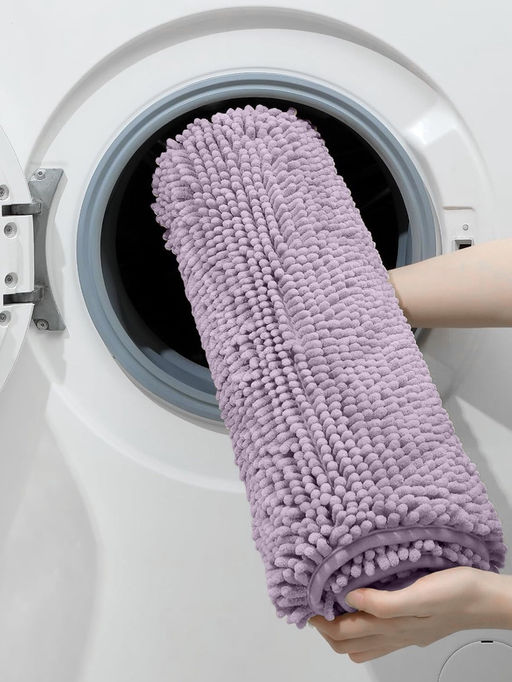 Коврик для дома LaDо́m, букли, ворс 2.5 см, плотность 1400 г, 50×80 см, сиреневый