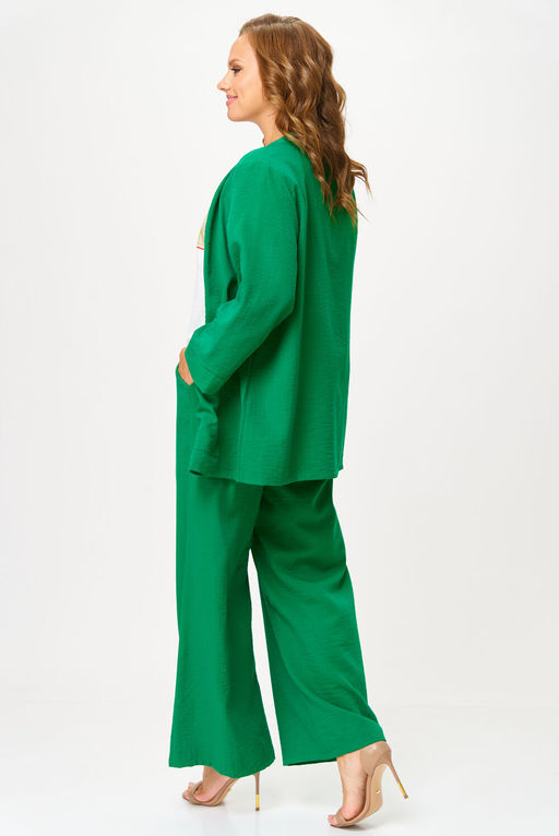 Костюм Anastasia Mak 1290 зеленый+молочный фото 5