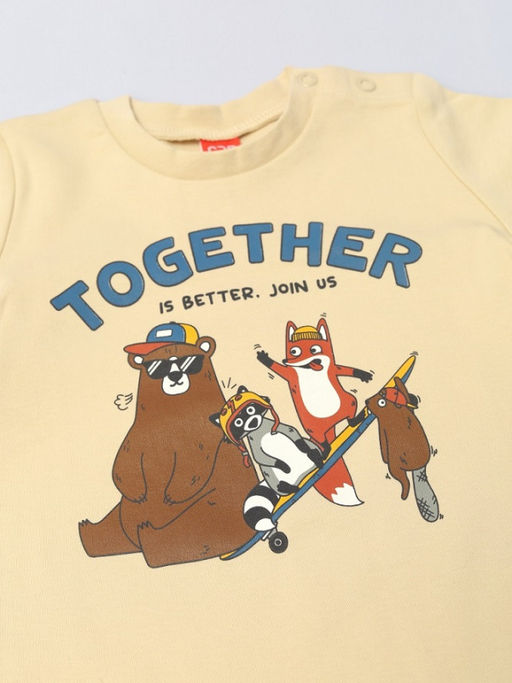 CRB wear / CWBB 63999-31-429 Футболка для мальчика,бежевый  фото 2