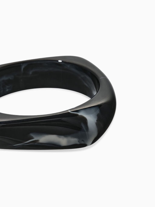 Браслет манжет акрил "Тренд", цвет чёрный