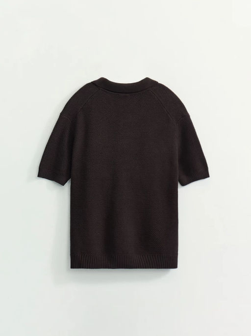 Джемпер поло фактурной вязки / Zarina фото 8