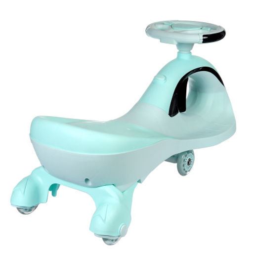 Толокар COMIRON QT-8098/светящиеся полиуретановые колеса 90 мм/ Голубой/уп4 - Галеонтрейд фото 2