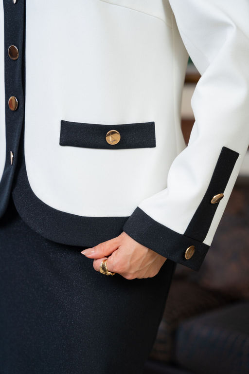 Костюм VI.ORO VR-1237 бело-черный