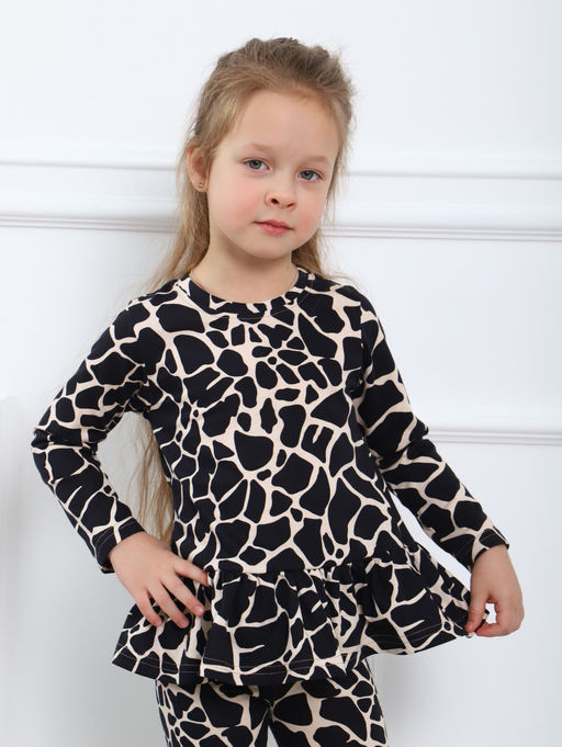 КМ151 Костюм Модница (молочный; черный) - Милаша фото 7