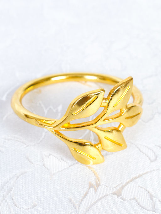 Кольца для салфеток 6 штук Веточка Золото / JG05 /уп 200/ - Галеонтрейд фото 7