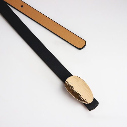 Ремень женский, ширина 1.4 см, пряжка металл, цвет тёмно-серый - Simaland фото 4