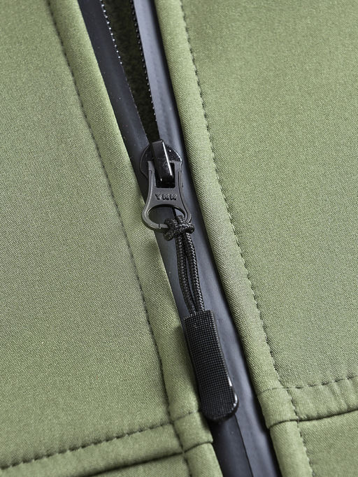 Ветровка спортивная мужская с капюшоном softshell цвета хаки 9563Kh