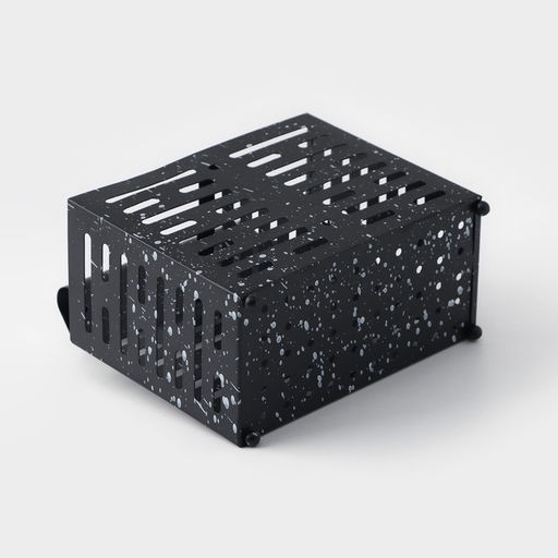 Сушилка для столовых приборов Доляна, 17.5×16.5×9 см, подвесная, металл, чёрная