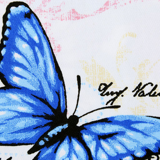 "Баттерфляй" Скатерть-дорожка на стол набивная 50х148см, 231г/м2, хлопок 100%, "Домашняя мода" (Россия)