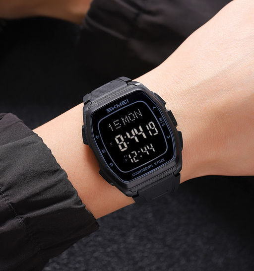 Часы наручные Skmei мужские электронные спортивные 2441black-black