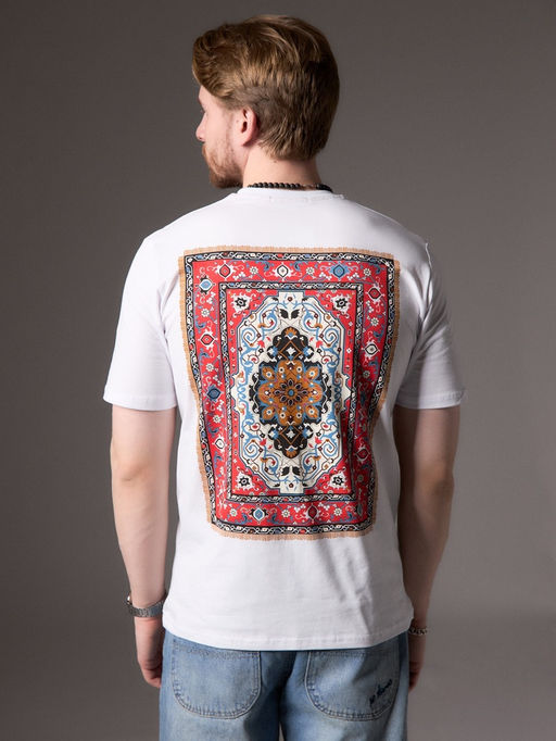 Футболка мужская KAFTAN Russian style, размер 56, белая