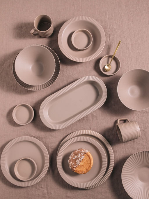 Тарелки Magistro Jarwah Lausanne, 550 мл, 21.3×4 см, глубокие, набор 2 шт., фарфор, бежевые