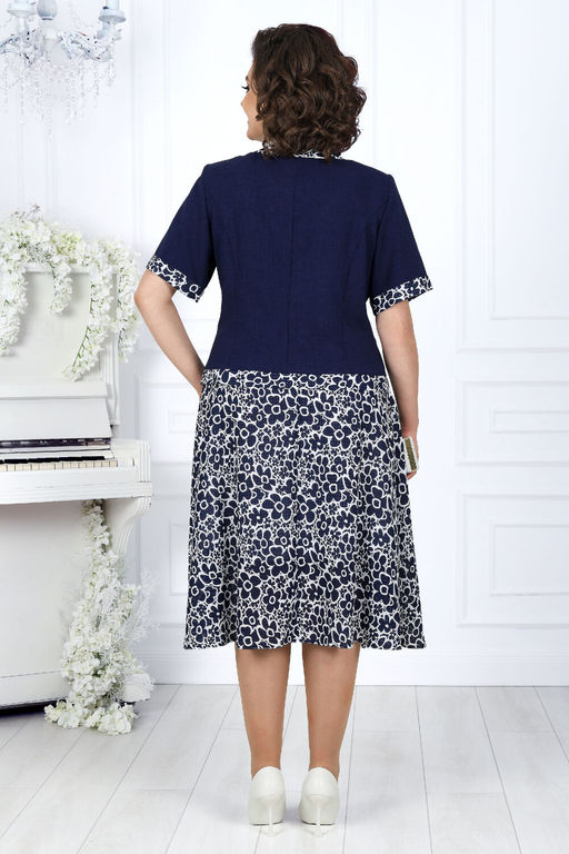 Платье Ninele 7431-Р темно-синий - Mira fashion фото 2551