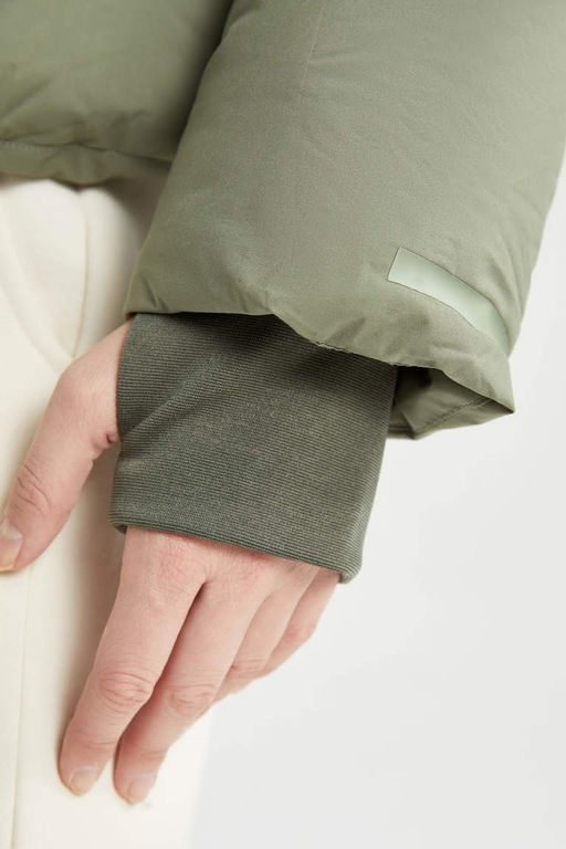 Водонепроницаемая куртка-пуховик с воротником-стойкой DeFactoFit  фото 7