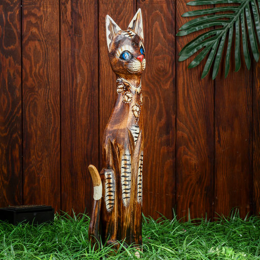 Фигура интерьерная«Кошка», 50 см, дерево