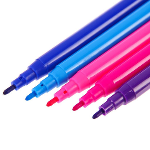 Фломастеры, 12 цветов, Синий трактор  фото 3