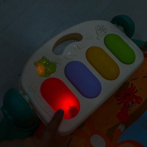 Развивающий коврик Игра малыша, с пианино, круглый, голубой - Simaland фото 6