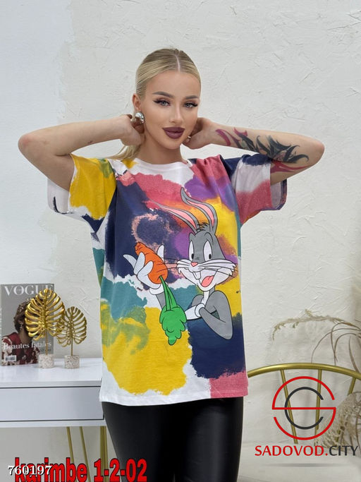 Футболка с принтом женская