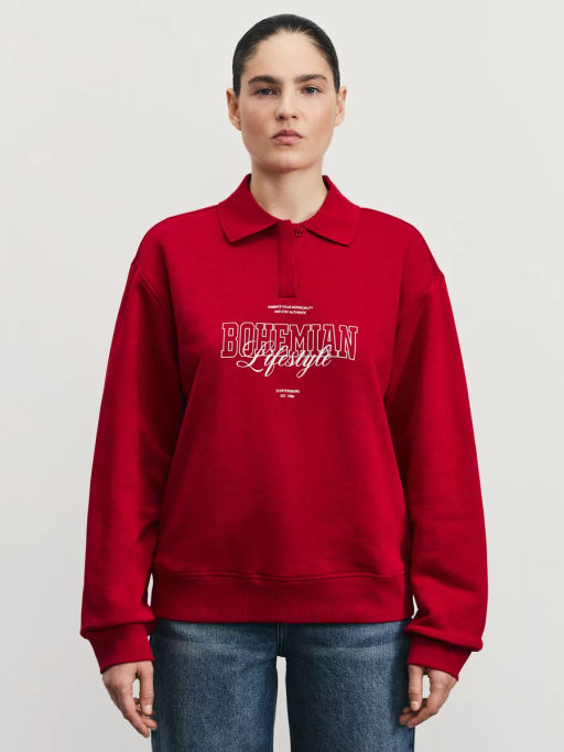 Свитшот поло с принтом / Zarina фото 4