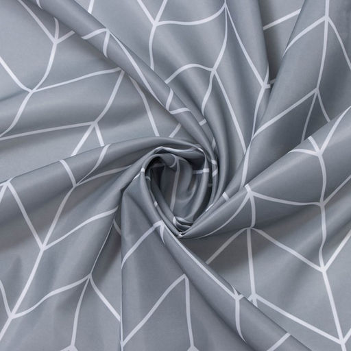 Штора для ванной SAVANNA, 180×180 см, серая