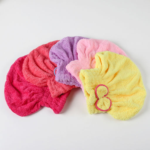 Чалма для сушки волос Доляна, микрофибра, МИКС