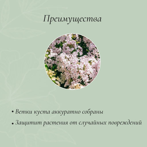 Цена за 2 шт. Кустодержатель для цветов, d = 40 см, h = 120 см, ножка d = 1 см, металл, зелёный - Simaland фото 2
