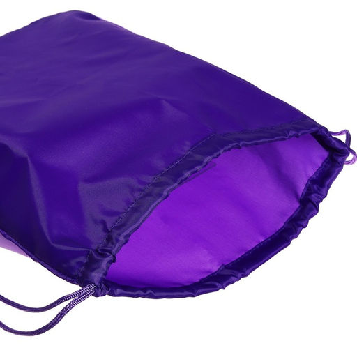 Цена за 2 шт. Мешок для обуви 420×340 мм, Calligrata «Стандарт», (мягкий полиэстер, плотность 210 D), фиолетовый